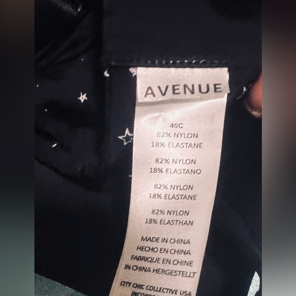 Avenue Star Print Plunge Bra - 40C - Picture 3 of 3